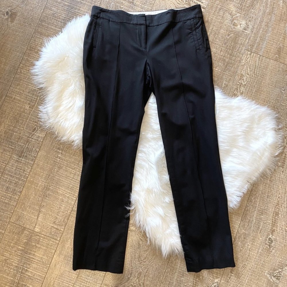 Ann Taylor Black Dress Pants Rayon Stretch Size 8